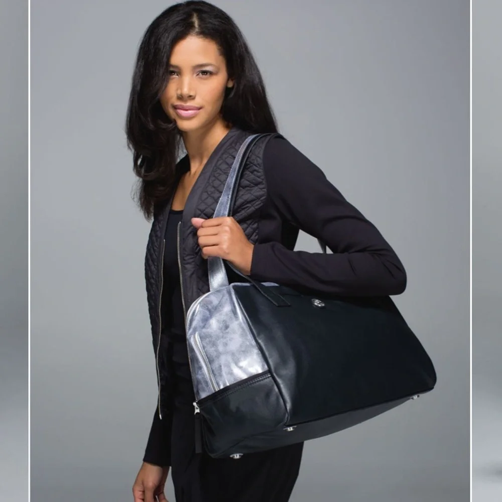 Lululemon Urban Sanctuary Bag - Black and Silver - Picture 3 of 16